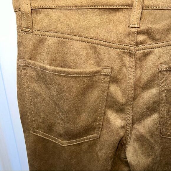 Banana Republic High Rise Vegan Suede Ankle Length pant- color "Horse Hair" NWT - Picture 11 of 13
